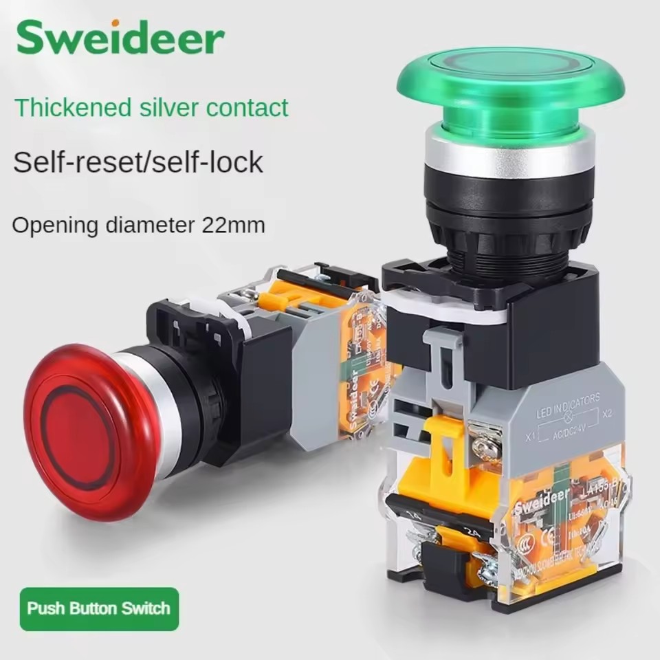 Druckknopf schalter Pilzkopf