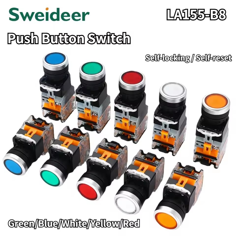 LED 220V Licht Druckknopf