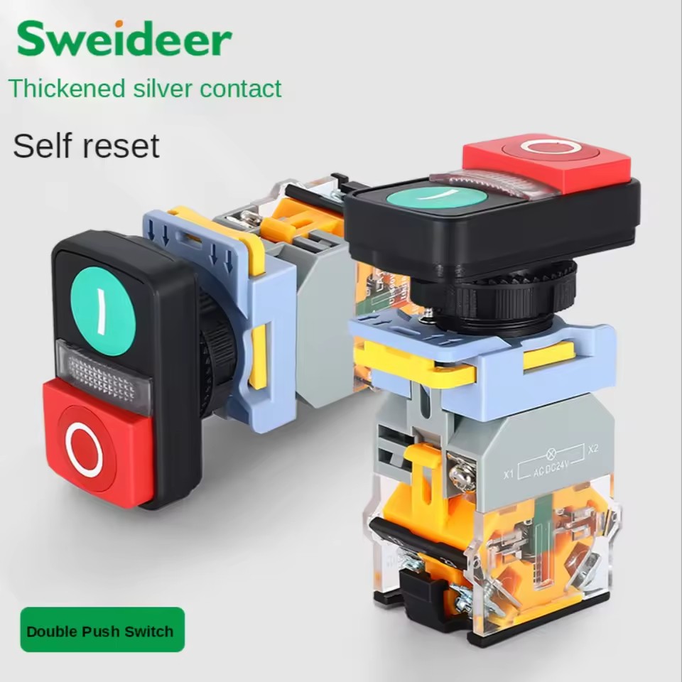 Doppelsc halter 1 no1nc Druckknopf schalter