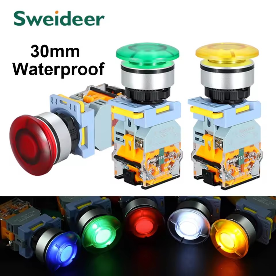 Interruptor de botón de 30mm