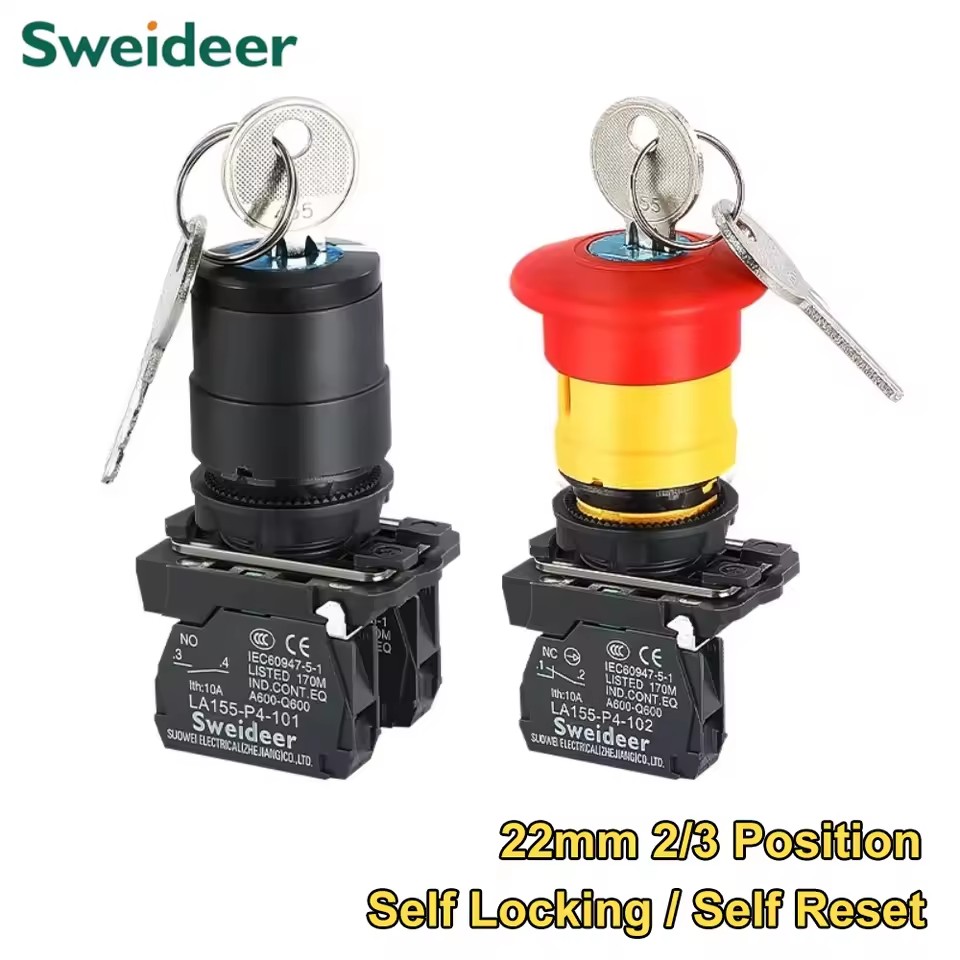 Interruptor de perilla de selección de llave XB4