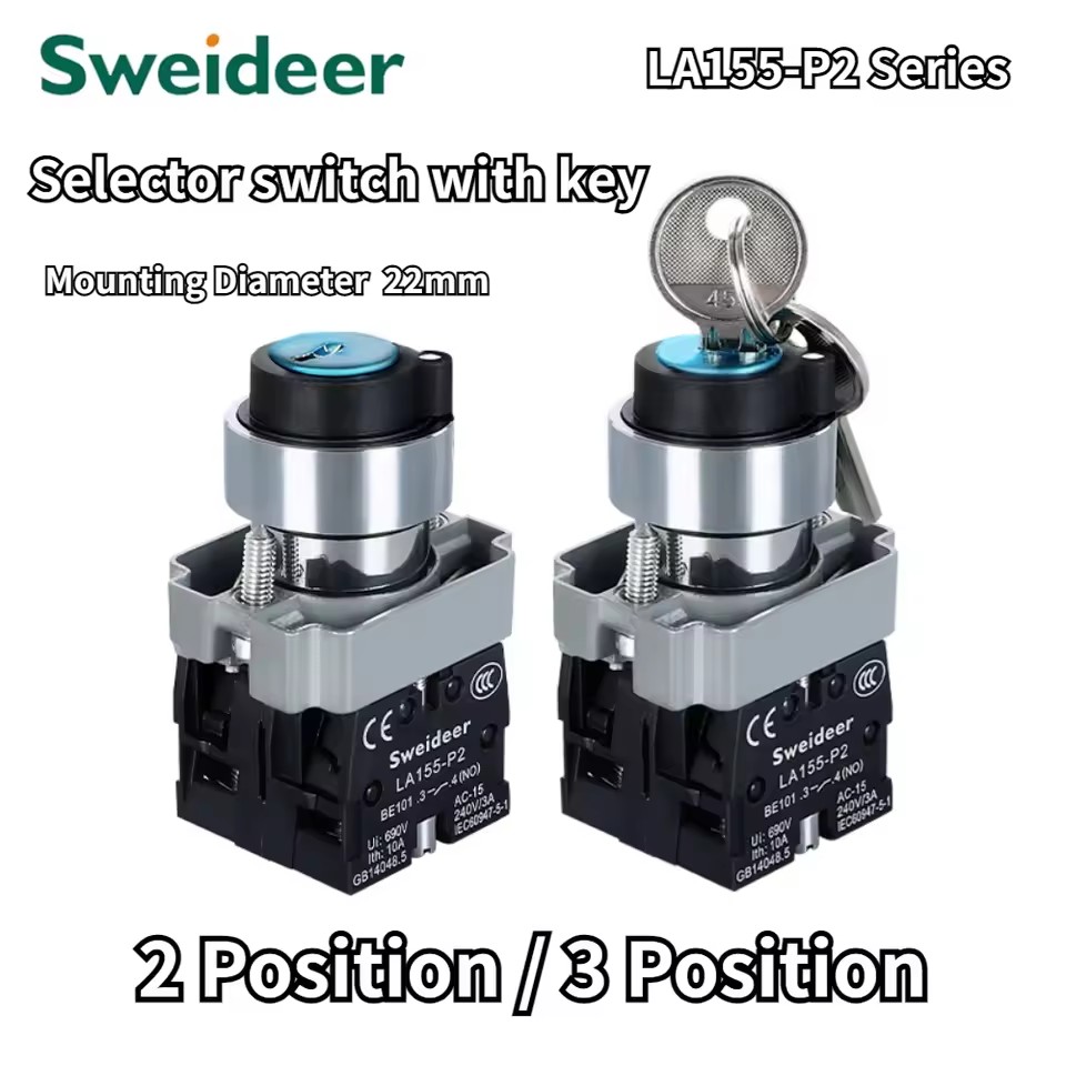 Interruptor de llave de 22mm